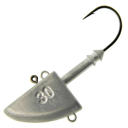 K.P Mustad Fish Head Vertic 30 G Jig Head, 3-Pack 3 K.P Mustad Fish Head Vertic 30 G Jig Head, 3-Pack