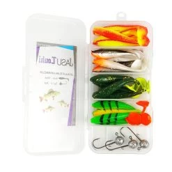 Jasu Louhi Jig Assortment 6 Cm 16 Pcs. + Jig Heads