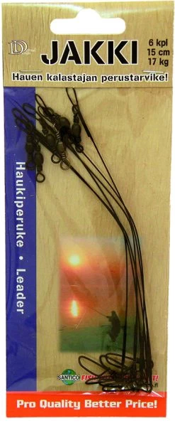 Jakki 15 Cm Wire Leader 6-Pack