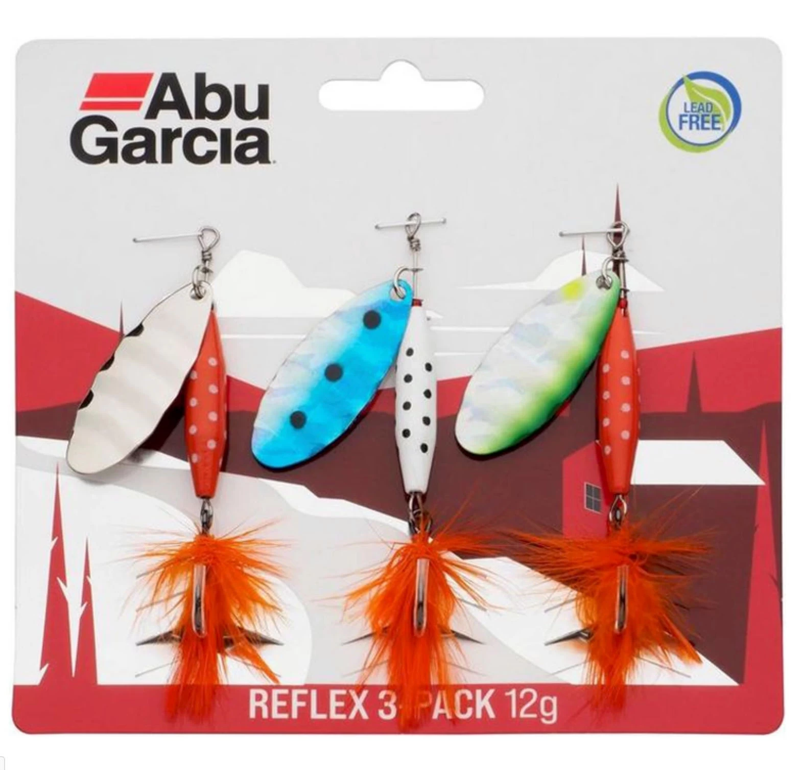Abu Garcia Reflex 12 G 3-pack Spinner 3 Abu Garcia Reflex 12 G 3-pack Spinner