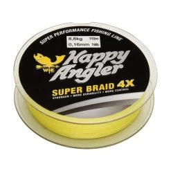 Happy Angler 4X 110 M Yellow Braided Line