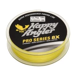Happy Angler Pro Series 8X 125 M Yellow Braided Line