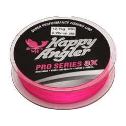 Happy Angler Pro Series 8X 125 M Pink Braided Line