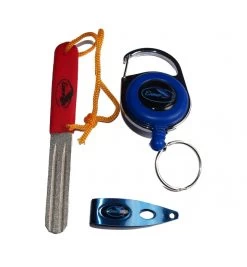 Eumer Metallic Security Tether, Line Cutter, And Diamond File