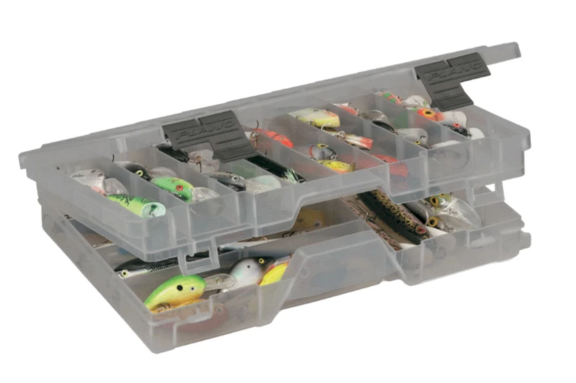 Plano Guide Series Two-Tiered Stowaway 3700 Lure Case 3 Plano Guide Series Two-Tiered Stowaway 3700 Lure Case