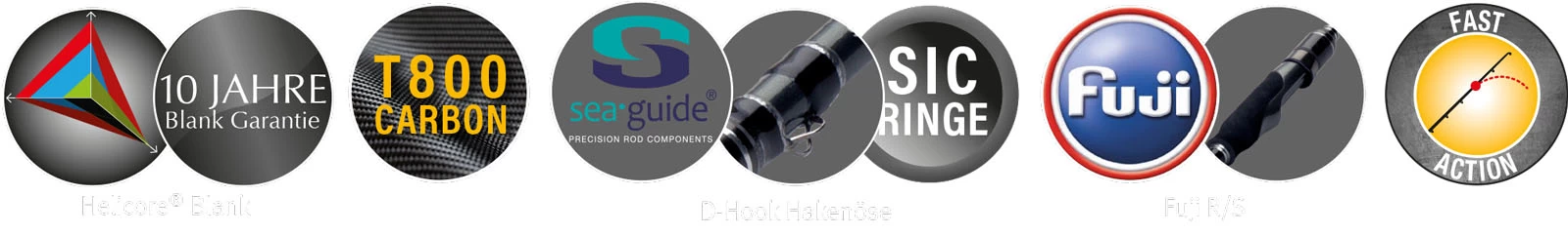 Sportex Black Arrow G-3 Musky Baitcast Baitcasting Rod 8 Sportex Black Arrow G-3 Musky Baitcast Baitcasting Rod - Image 6