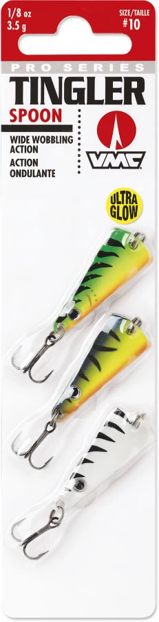 VMC Tingler Spoon Kit 3.5 G Live UV Vertical Jig 3-pack