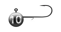 K.P Baits Jig Head Round 10 G 4-Pack