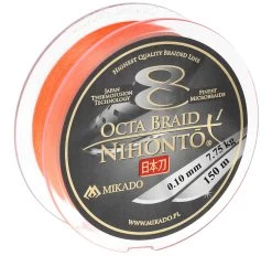 Mikado Nihonto Octa Braid Orange 150 M Braided Line