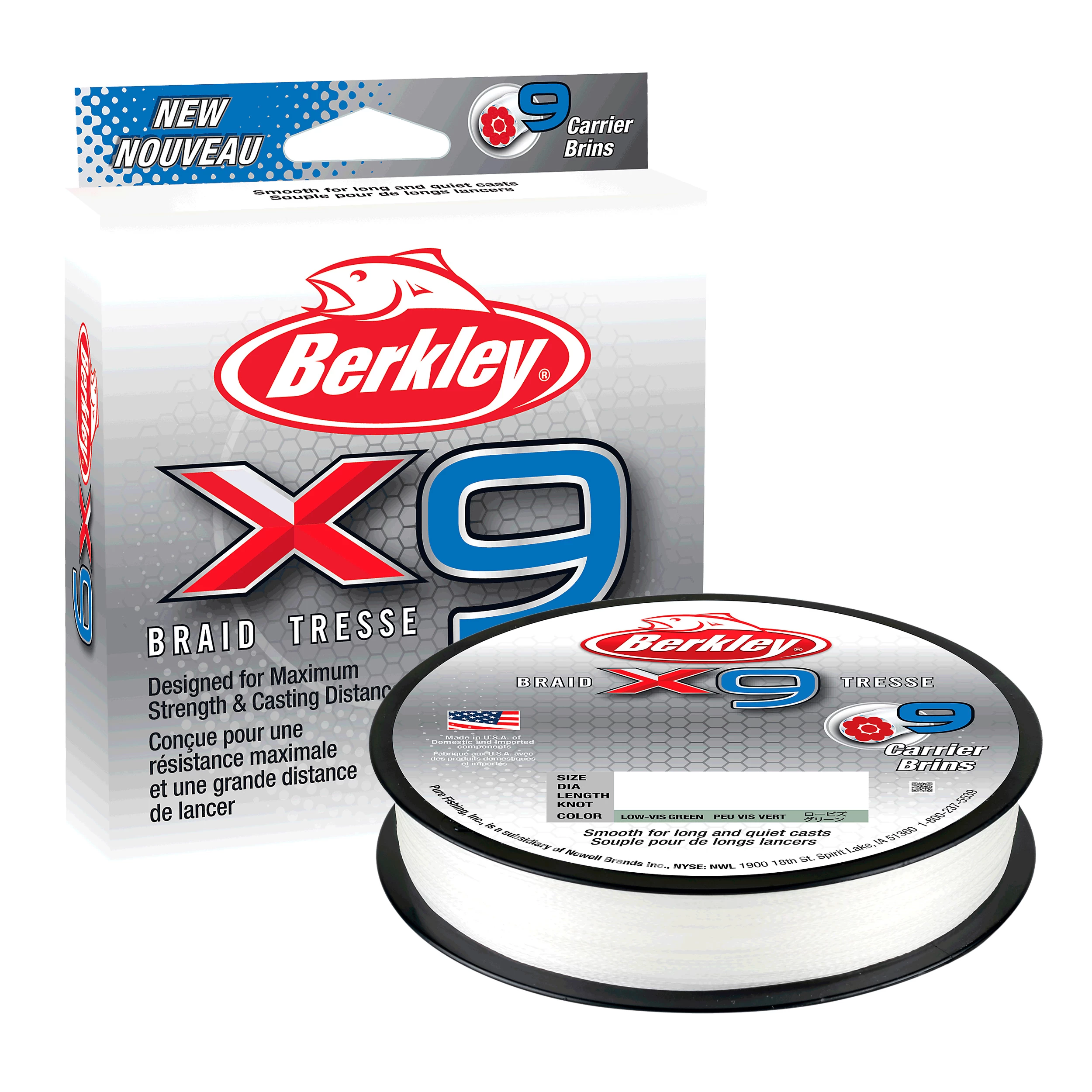 Berkley X9 Crystal 150 M Braided Line 3 Berkley X9 Crystal 150 M Braided Line